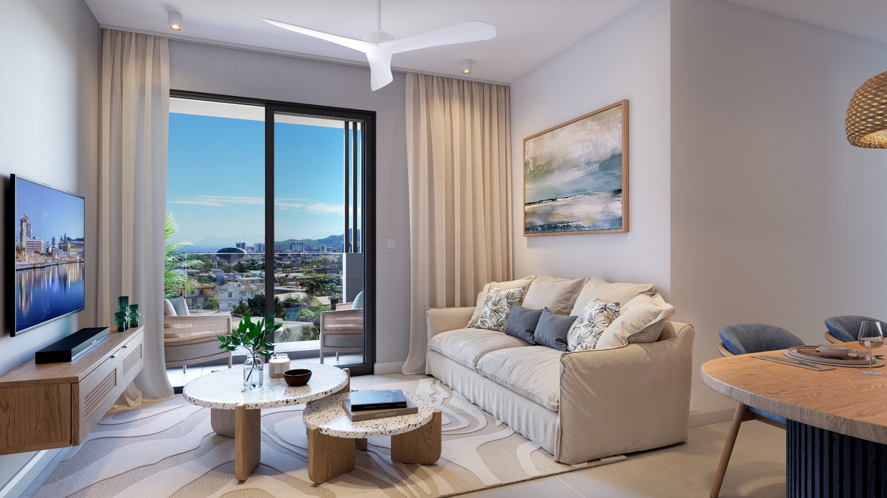 The Dualis Apartments terrace view
